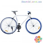 Велосипед 28 д G54JOLLY S700C-1, бело-голубой